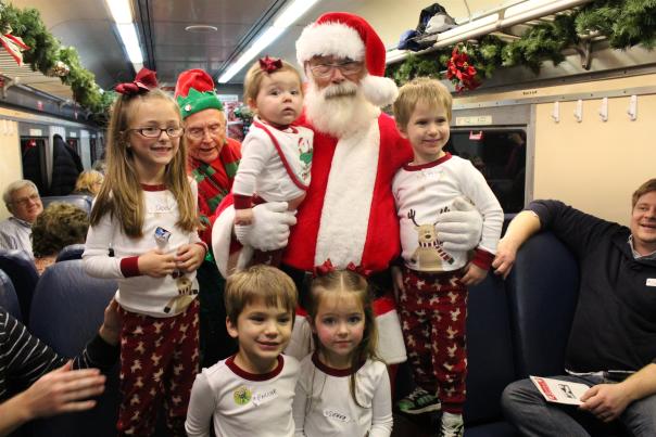 North Pole Adventure-kids with Santa