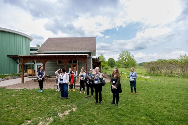 A group outing at the Aldo Leopold Nature Center