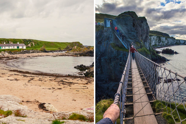 Images of Ballintoy Harbour and Carrick-a-Rede Rope Bridge