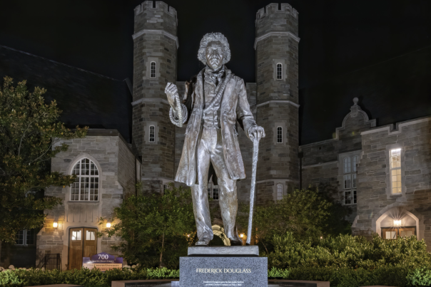 Frederick Douglas statue at WCU