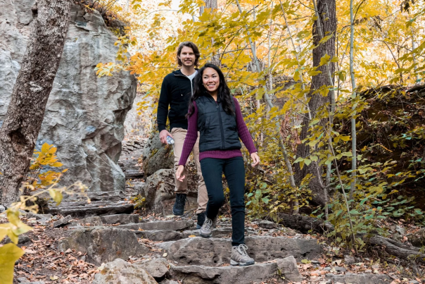 Couple Forest Park Trail