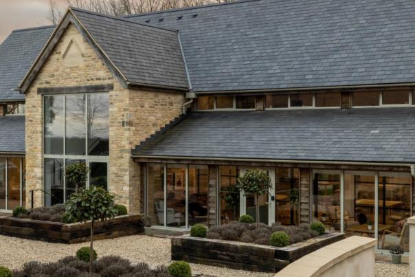 Exterior of Elkstone Studios venue in Elkstone, Cheltenham.