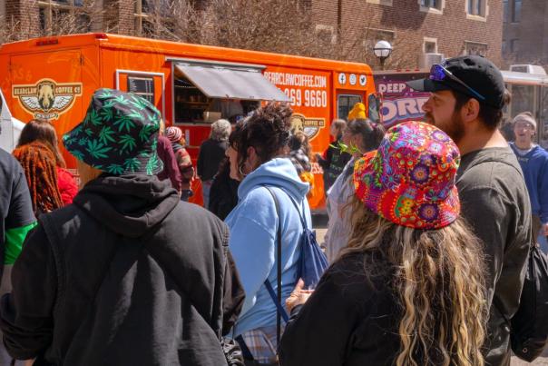 Folks gather at Hash Bash