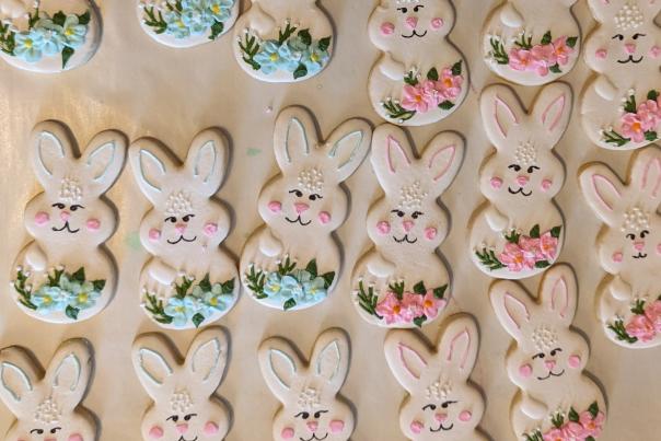 bunny cookies for easter