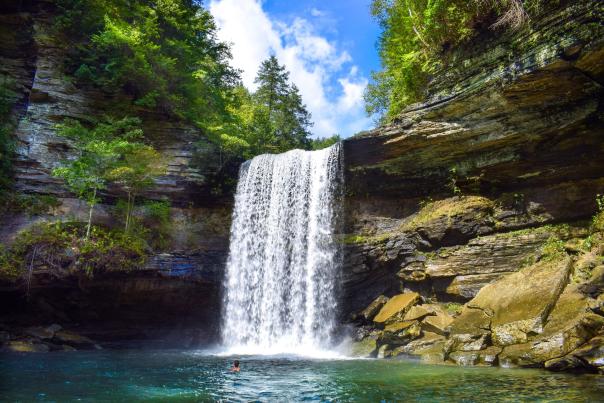 Greeter Falls Waterfall by Ryan Maum