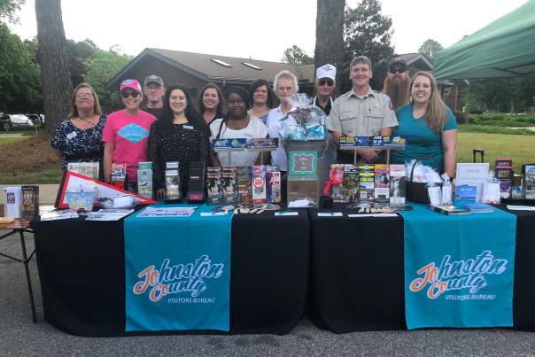 The hospitality industry partners at the 2019 National Tourism Week station in Johnston County, NC.