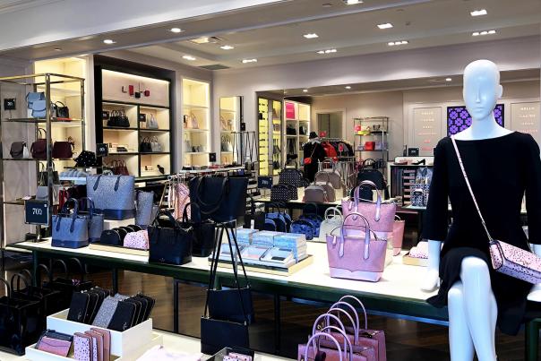 Interior shot of the Kate Spade outlet store and displays located at the Carolina Premium Outlets in Smithfield, NC.
