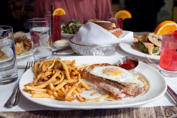 Brunch offering at  Can Can Brasserie in Carytown