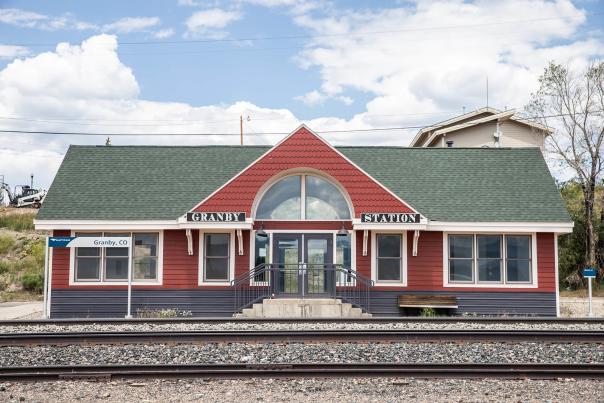 Exterior of Granby train station