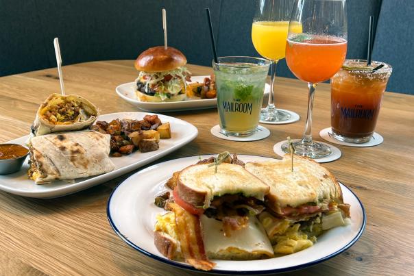 Brunch at The Mailroom, located downtown Clarksville.