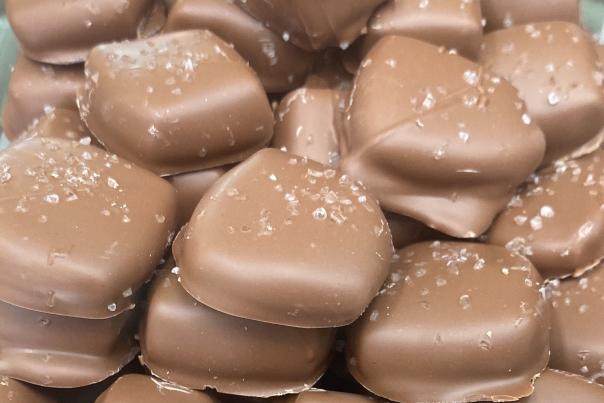 Milk Salted Carmels from Sweet On Chocolate