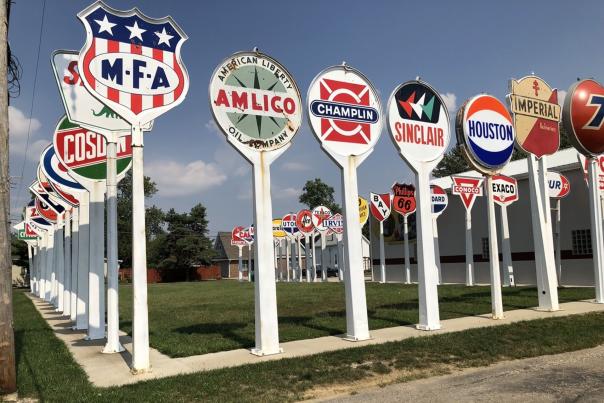 Garden of Gas Station Signs Festival Country