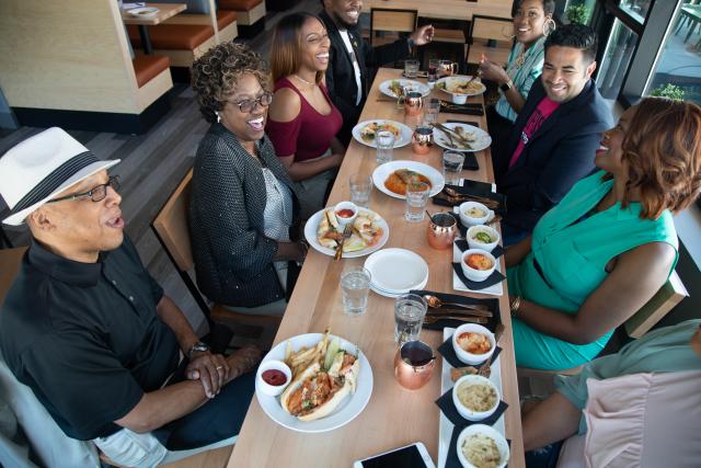 Forty Acres Soul Kitchen full table dining