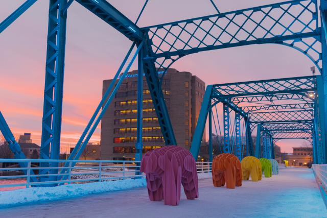 The Massimals by Scroggin Studios on the Blue Bridge - World of Winter 2022