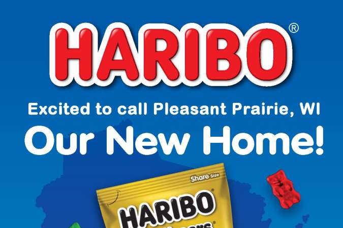 Haribo Full Page Add about Coming to Pleasant Prairie