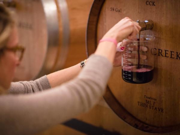 Conn Creek Barrel Wine Blending