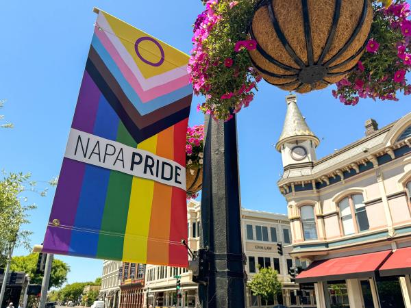 Napa Pride LGBTQIA+ banner