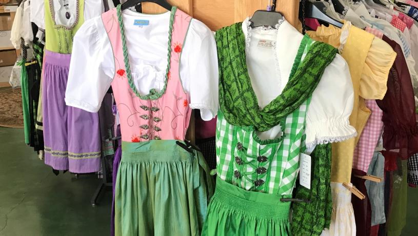 Kuckuck's Nest also sells a variety of different Dirndl's and Lederhosen