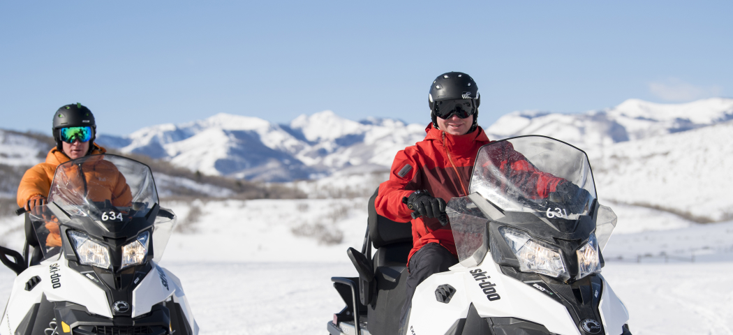 Snowmobiling in the Uinta Mountains