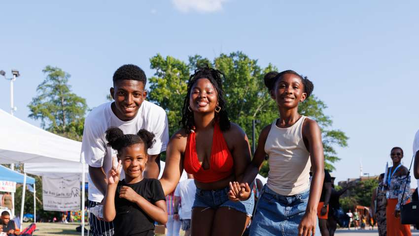Family at the Juneteenth Jubilee