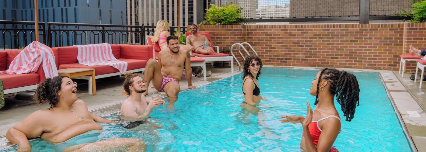 Hanging at the Virgin Hotels New Orleans Pool