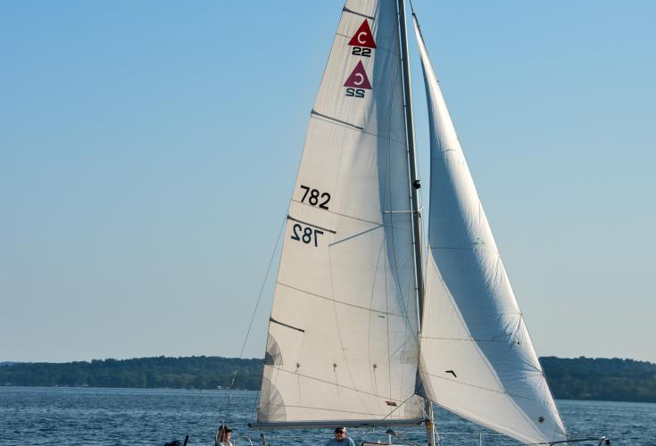 Sailboat on Seneca Lake