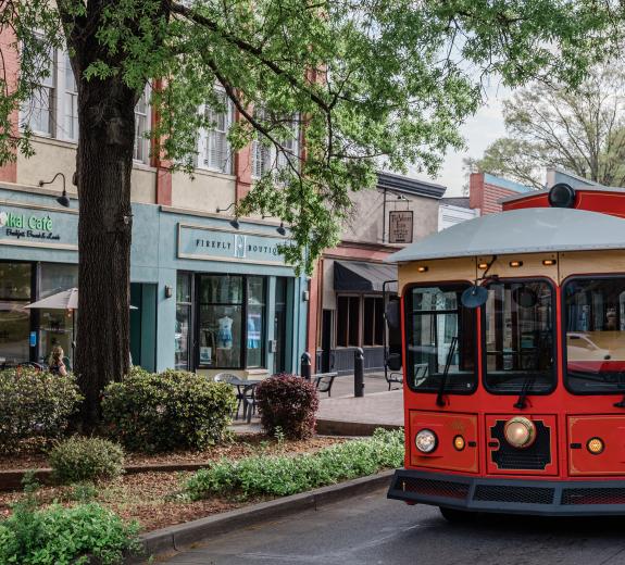 Trolley in Downtown
