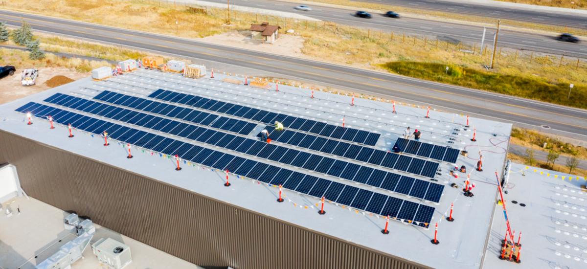 Solar Panels on Woodward Park City building