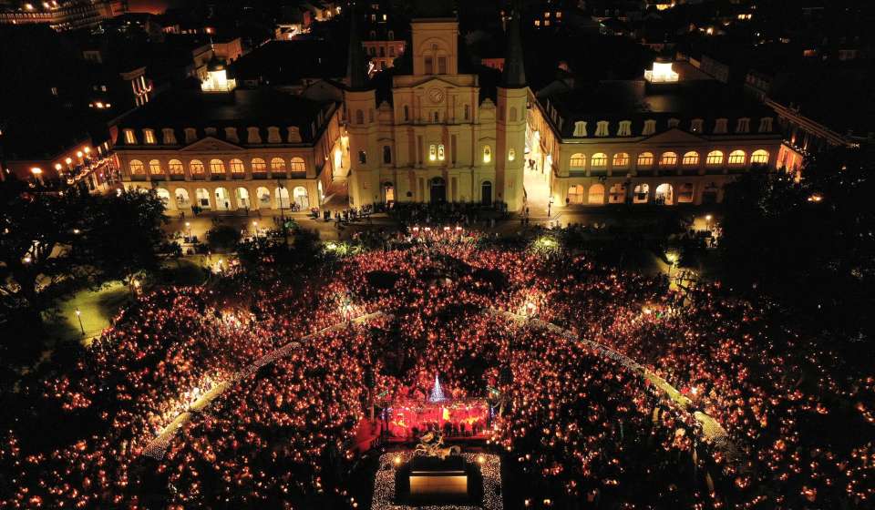 Caroling in Jackson Square