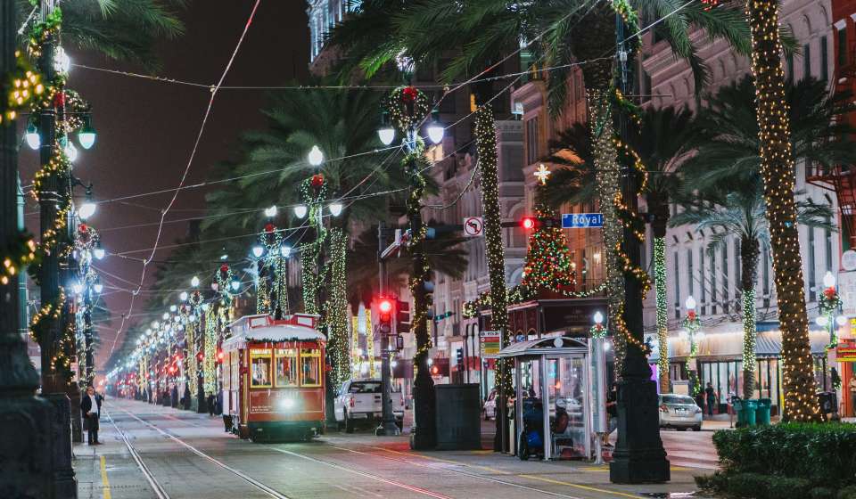 Canal Street Christmas - Canal Streetcar - 2016