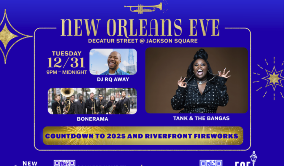 Catch Tank and the Bangas and more at New Year's Eve in Jackson Square