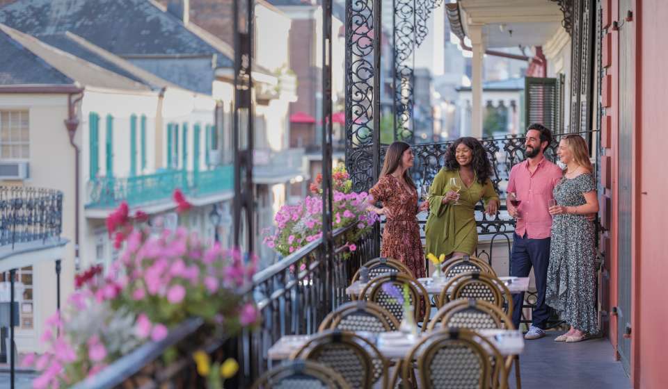 Balcony Dining at Tableau in the French Quarter