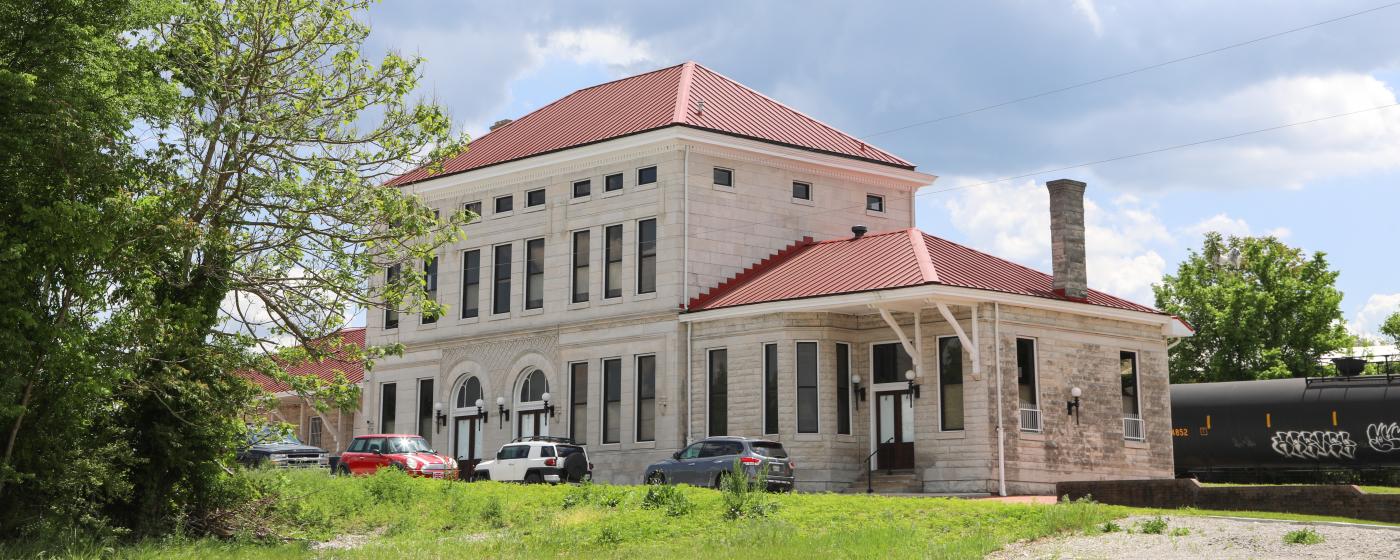 Historic Train Depot in the Columbia Arts District