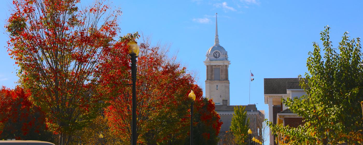 Courthouse Steeple at Fall