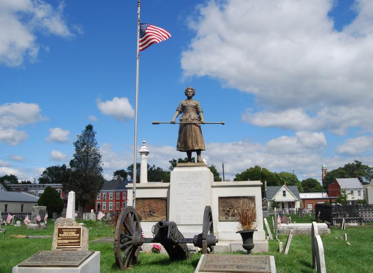 Molly Pitcher's Statue in Cumberland Valley, PA