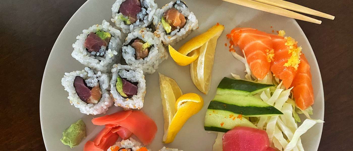 Sushi plate from Sushi Yoshi