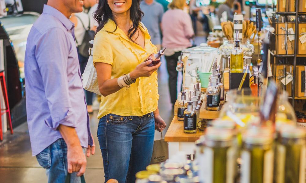 Shopping at Oxbow Public Market