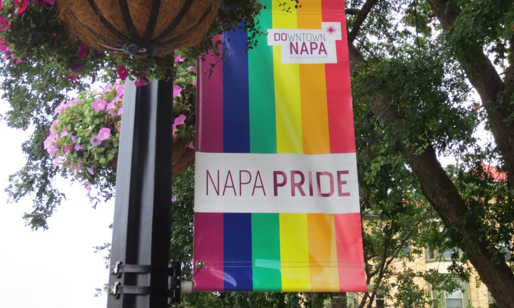 Napa Pride flag LGBTQ