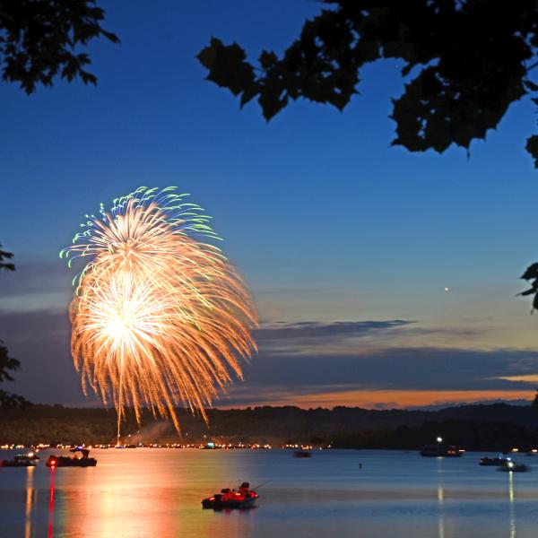fireworks at monroe lake