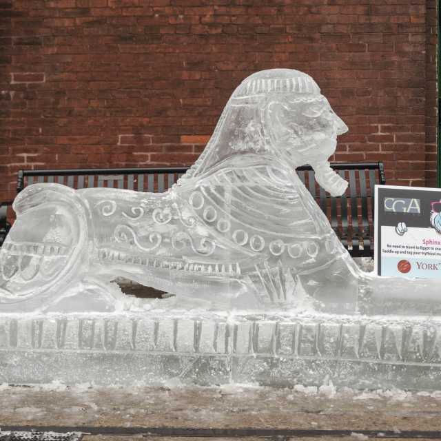 Sphinx Ice Sculpture