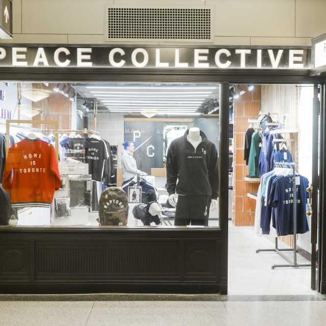Peace Collective storefront at Union Station