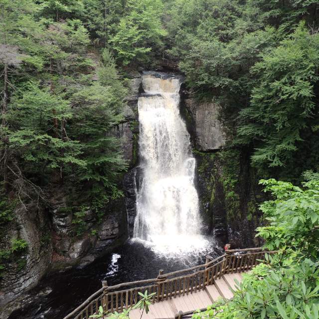 Bushkill Falls in the Pocono Mountains