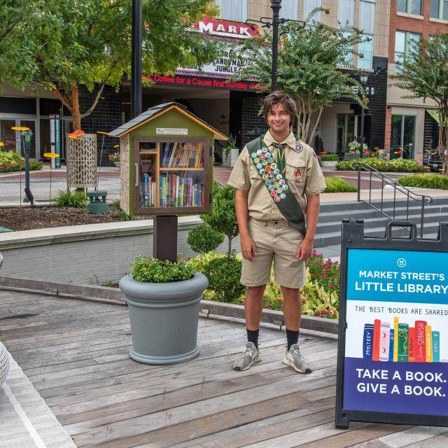 Market Street Debuts Little Free Library - Hello Woodlands