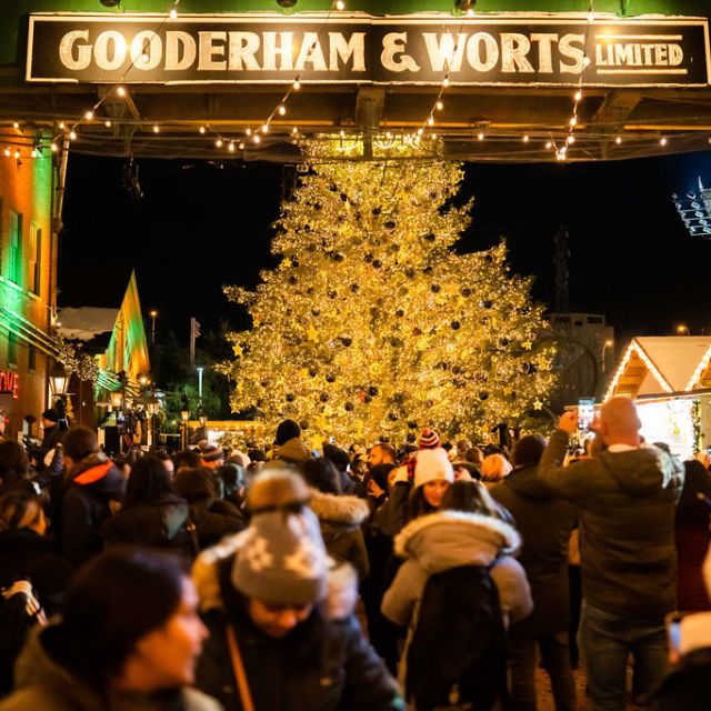 Distillery Winter Village Christmas Tree