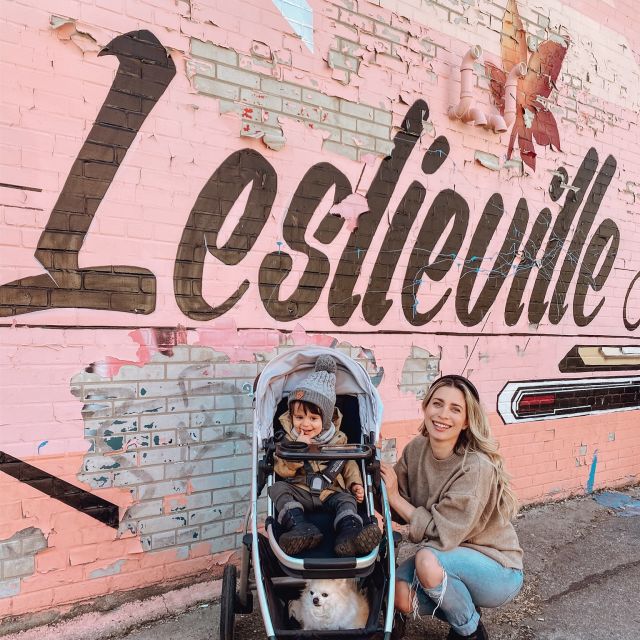 Leslieville with a toddler and dog