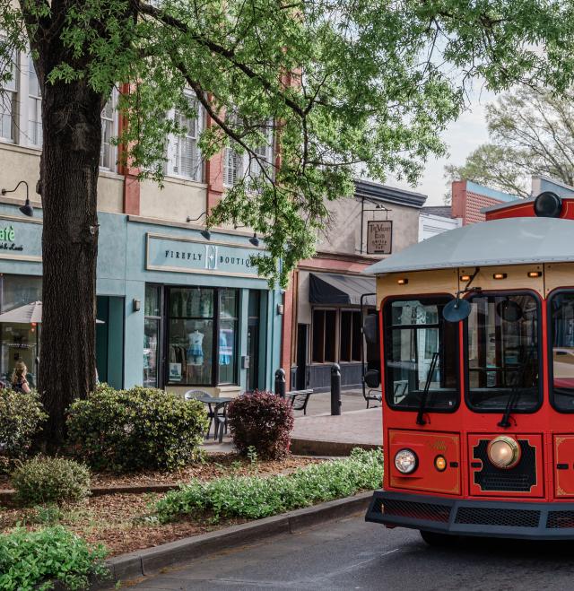Trolley in Downtown