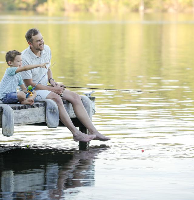 Fishing on Lake Sinclair