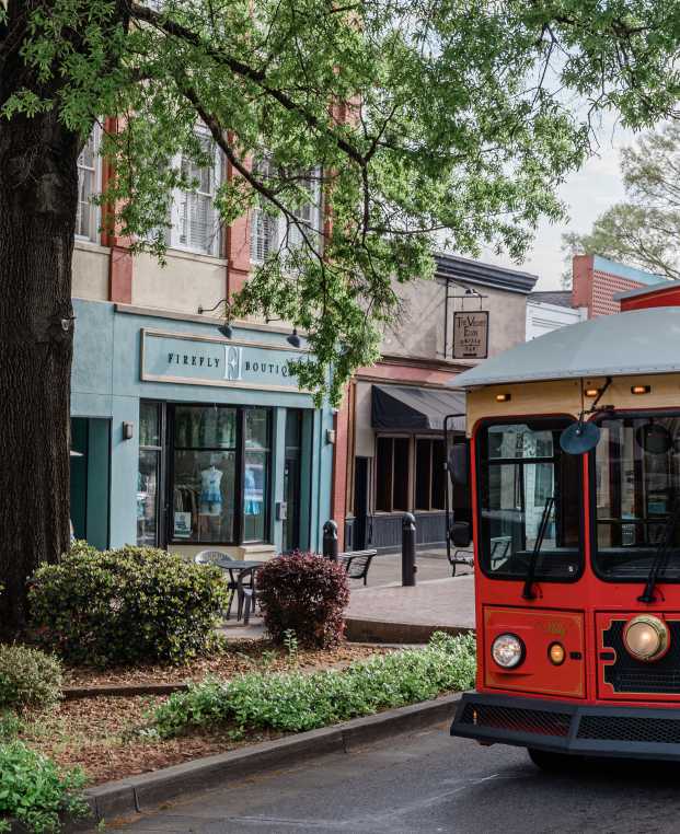 Trolley in Downtown