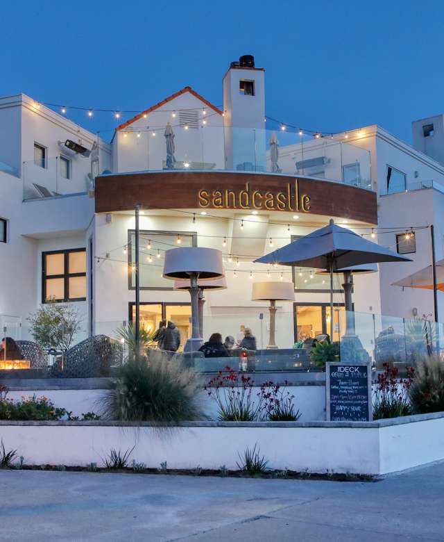 Outdoor shop beach restaurants