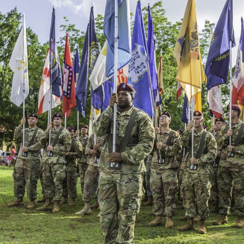 Soldiers and Flags